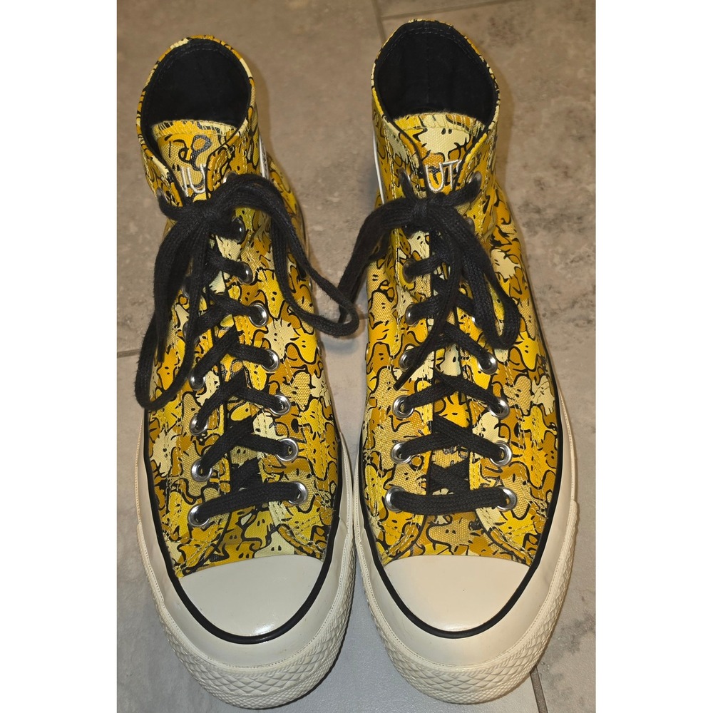 Converse Chuck 70 Hi Top Peanuts Woodstock Yellow Black Sneaker Mens 8 Womens 10